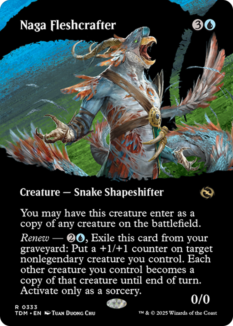 Naga Fleshcrafter (Borderless) [Tarkir: Dragonstorm] | Rook's Games and More