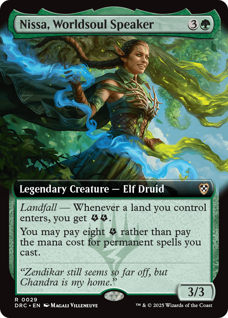 Nissa, Worldsoul Speaker (Extended Art) [Aetherdrift Commander] | Rook's Games and More