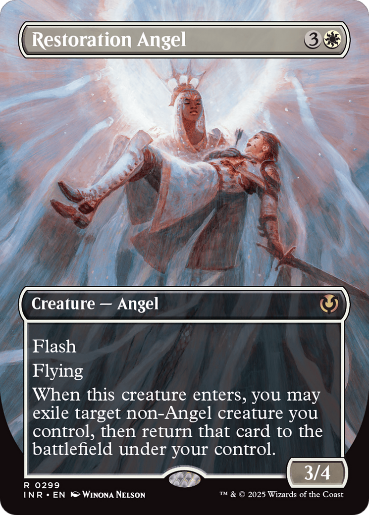 Restoration Angel (Borderless) [Innistrad Remastered] | Rook's Games and More