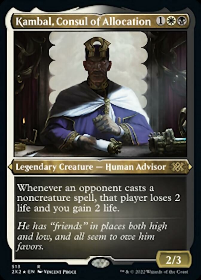 Kambal, Consul of Allocation (Foil Etched) [Double Masters 2022] | Rook's Games and More