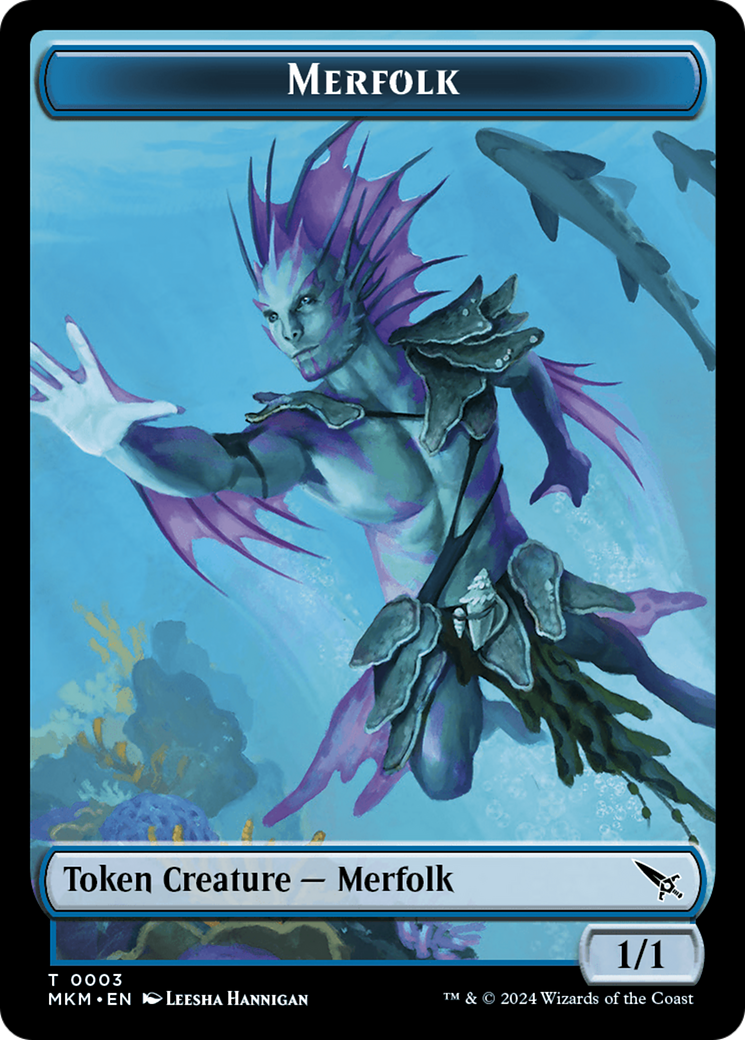 Merfolk Token [Murders at Karlov Manor Tokens] | Rook's Games and More