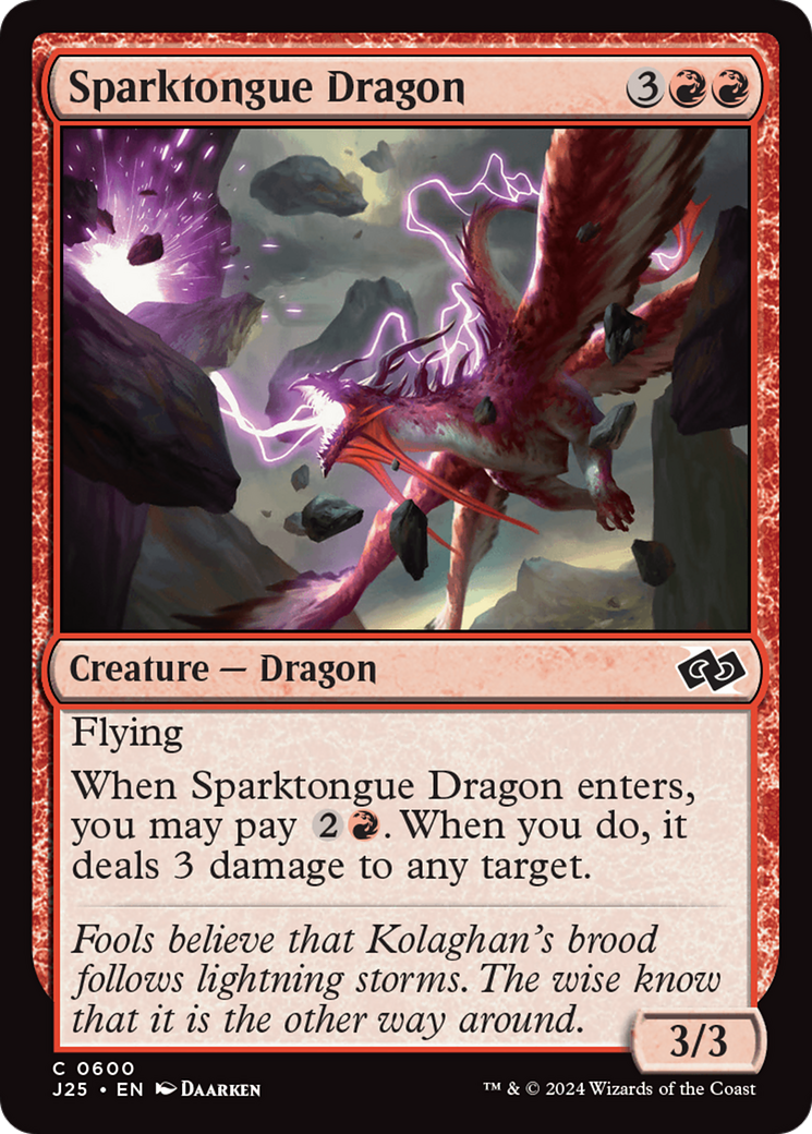 Sparktongue Dragon [Foundations Jumpstart] | Rook's Games and More