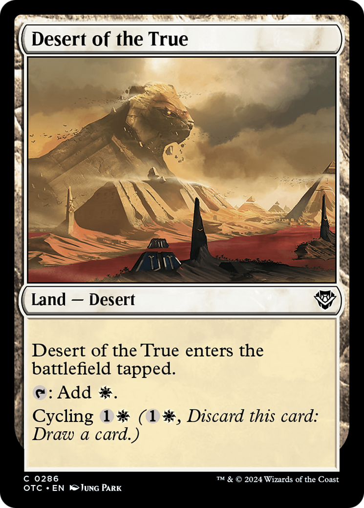 Desert of the True [Outlaws of Thunder Junction Commander] | Rook's Games and More