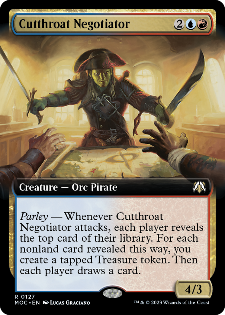 Cutthroat Negotiator (Extended Art) [March of the Machine Commander] | Rook's Games and More