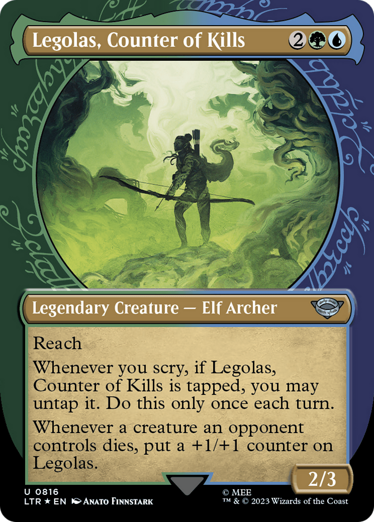 Legolas, Counter of Kills (Showcase) (Surge Foil) [The Lord of the Rings: Tales of Middle-Earth] | Rook's Games and More