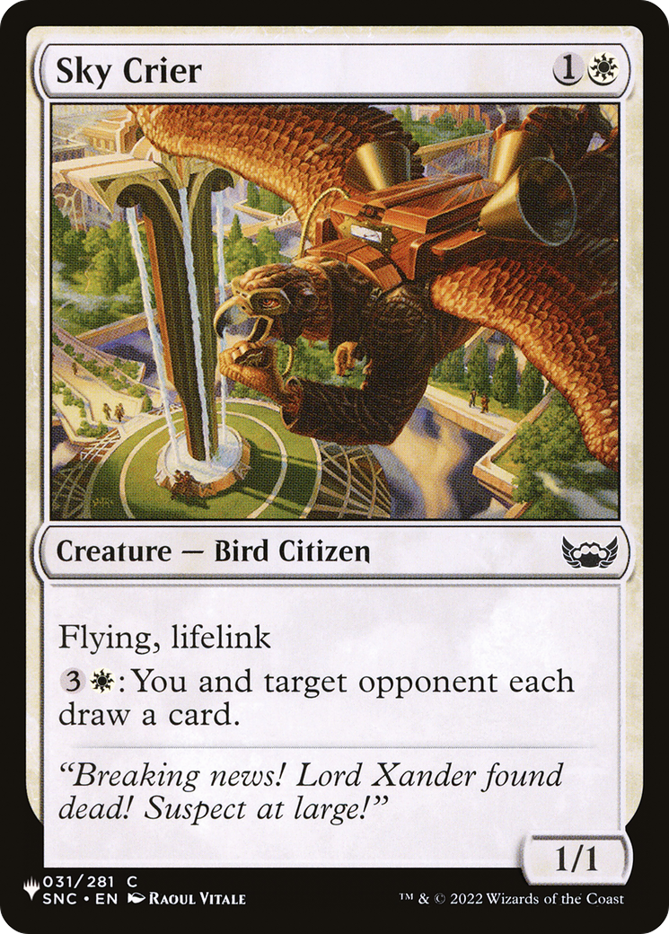 Sky Crier [The List Reprints] | Rook's Games and More