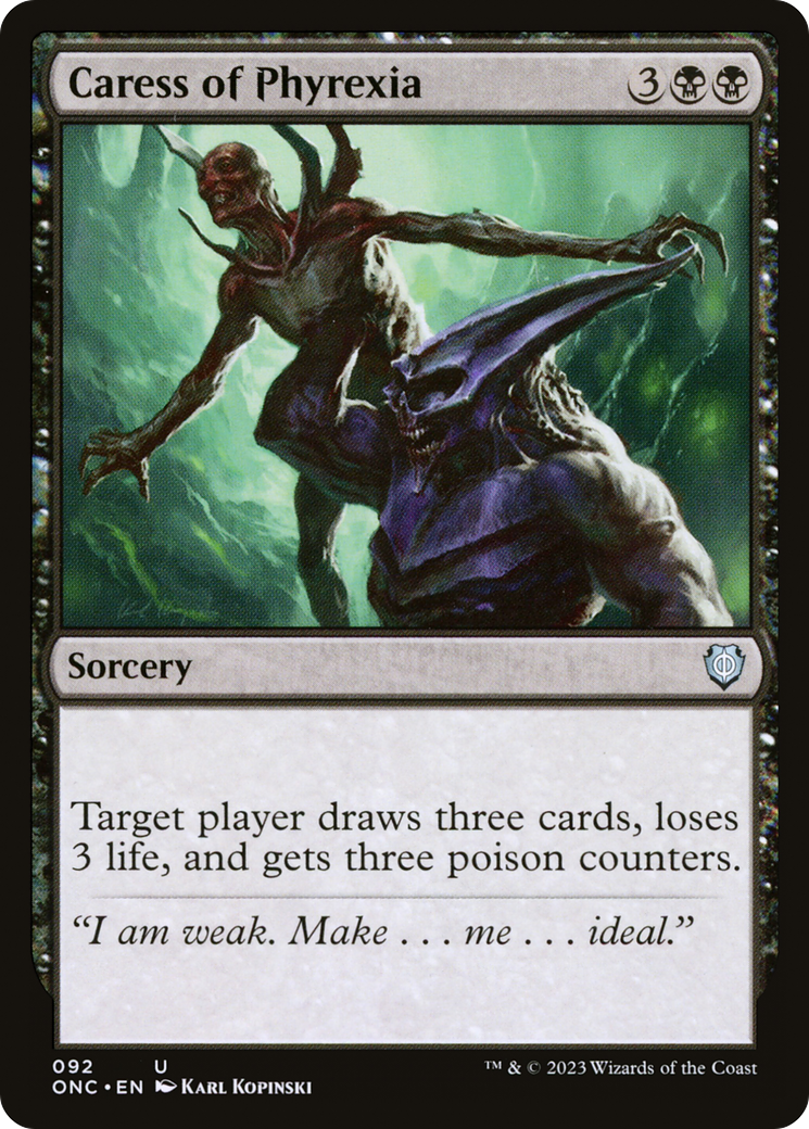 Caress of Phyrexia [Phyrexia: All Will Be One Commander] | Rook's Games and More