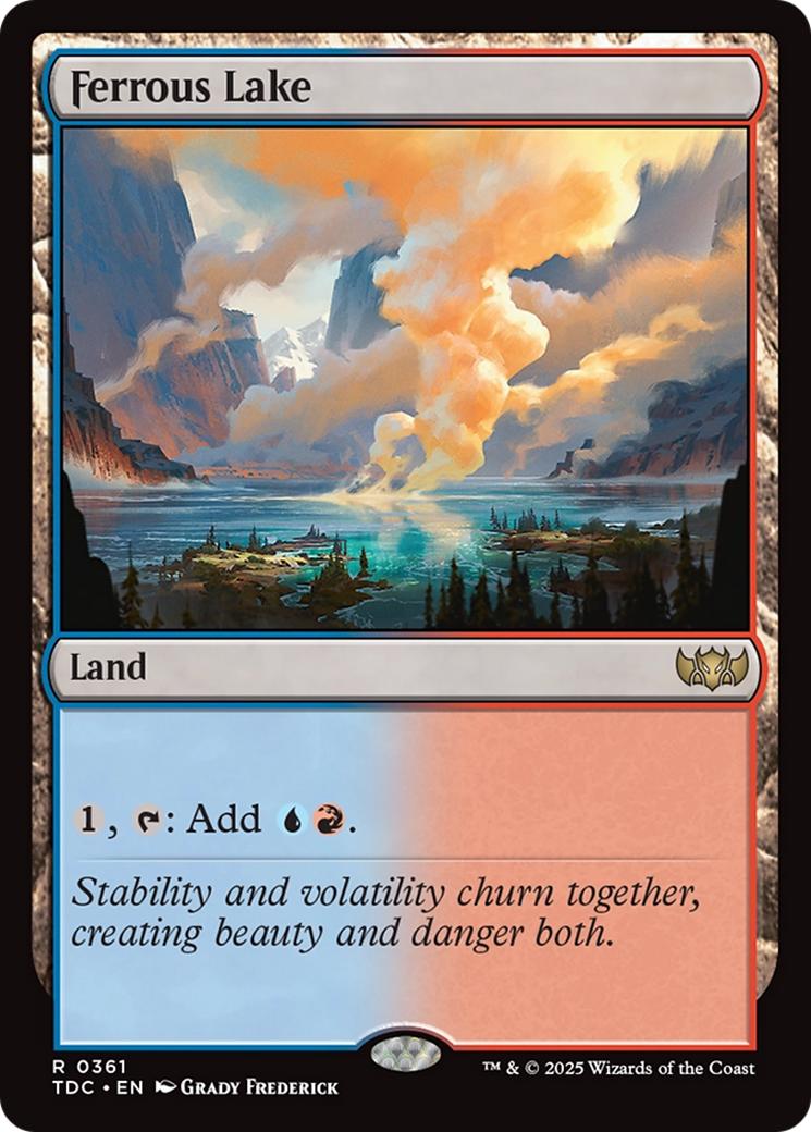 Ferrous Lake [Tarkir: Dragonstorm Commander] | Rook's Games and More