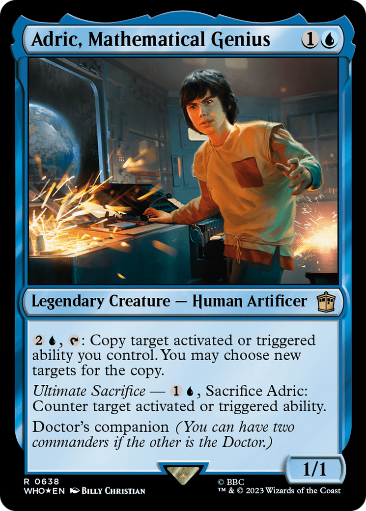 Adric, Mathematical Genius (Surge Foil) [Doctor Who] | Rook's Games and More