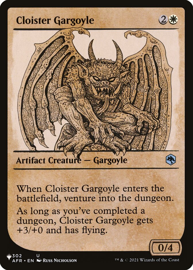 Cloister Gargoyle (Showcase) [The List] | Rook's Games and More