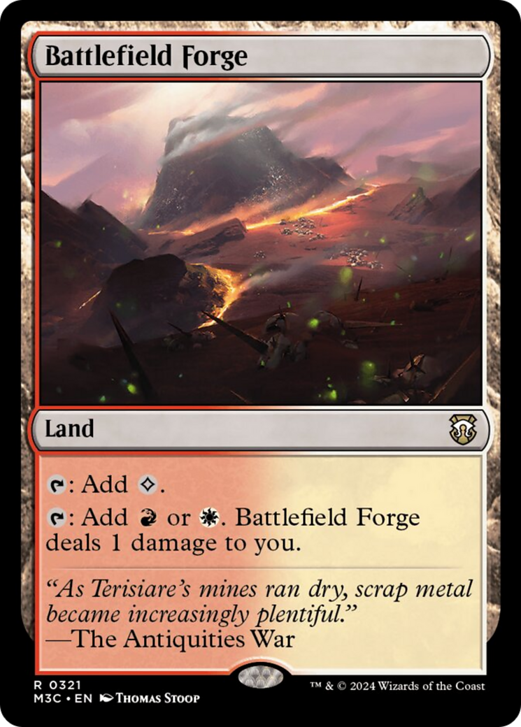 Battlefield Forge (Ripple Foil) [Modern Horizons 3 Commander] | Rook's Games and More