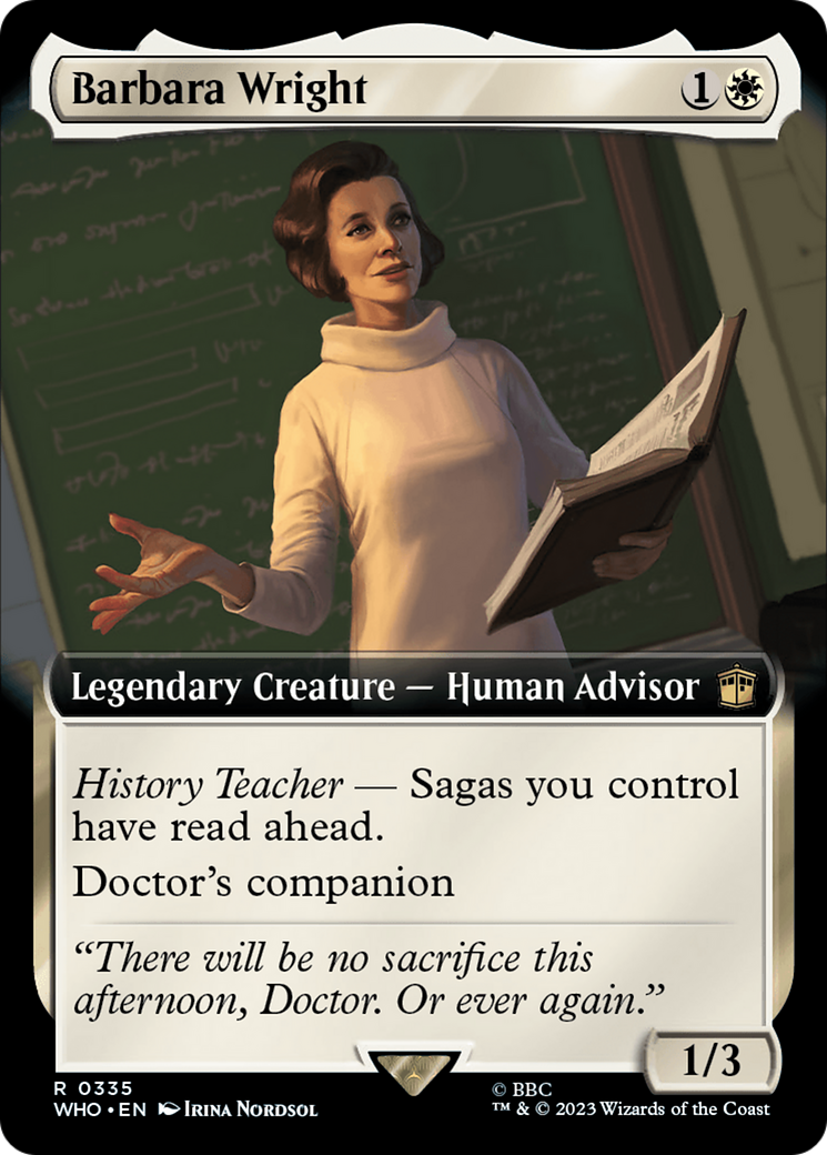 Barbara Wright (Extended Art) [Doctor Who] | Rook's Games and More