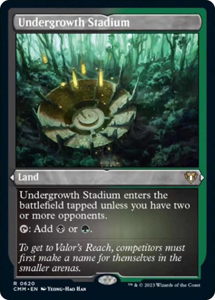 Undergrowth Stadium (Foil Etched) [Commander Masters] | Rook's Games and More