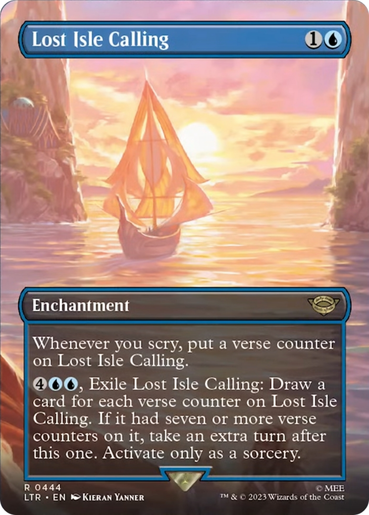 Lost Isle Calling (Borderless Alternate Art) [The Lord of the Rings: Tales of Middle-Earth] | Rook's Games and More