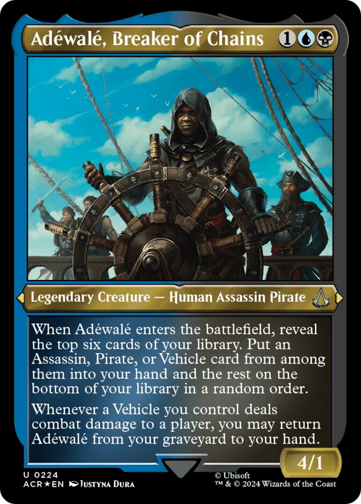Adewale, Breaker of Chains (Foil Etched) [Assassin's Creed] | Rook's Games and More
