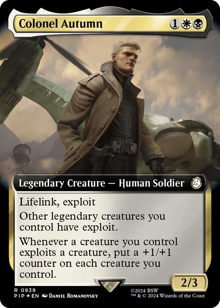 Colonel Autumn (Extended Art) (Surge Foil) [Fallout] | Rook's Games and More