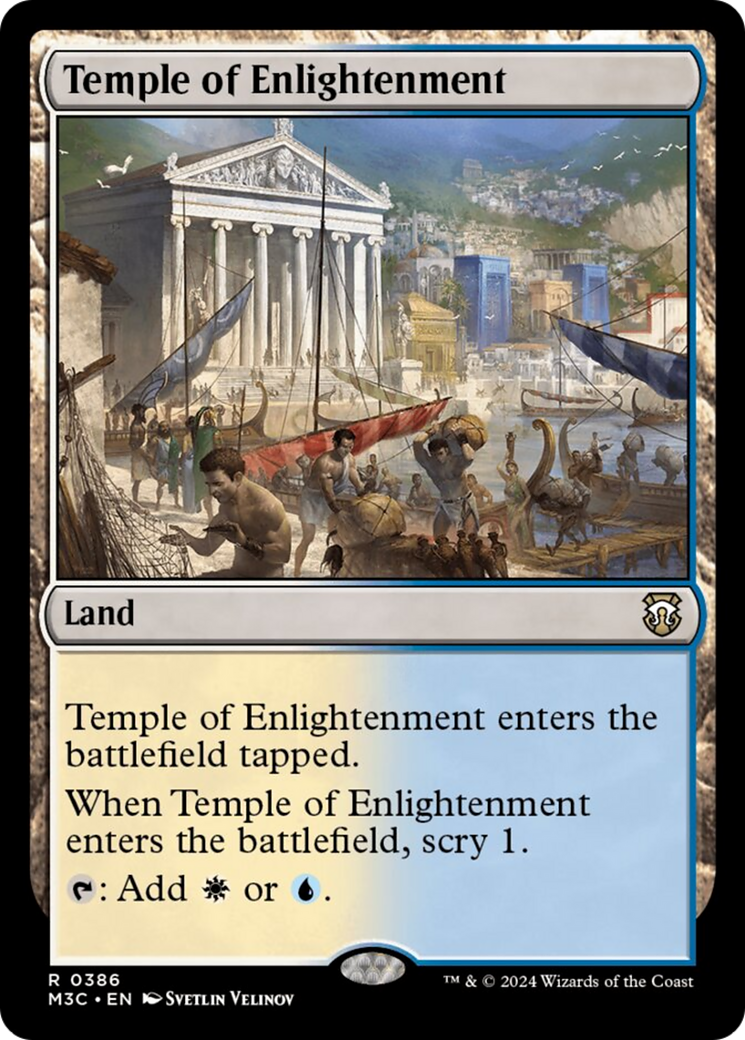 Temple of Enlightenment (Ripple Foil) [Modern Horizons 3 Commander] | Rook's Games and More