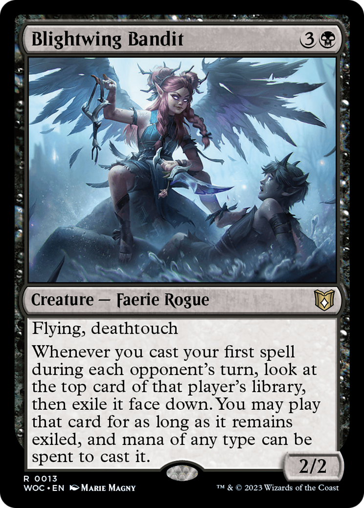Blightwing Bandit [Wilds of Eldraine Commander] | Rook's Games and More