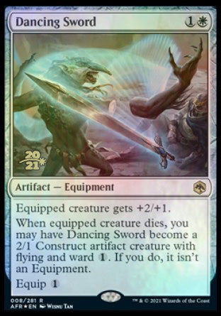 Dancing Sword [Dungeons & Dragons: Adventures in the Forgotten Realms Prerelease Promos] | Rook's Games and More
