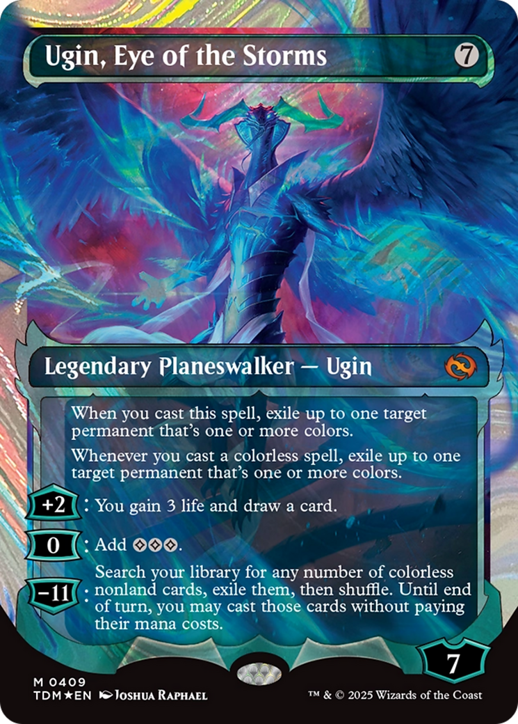 Ugin, Eye of the Storms (Showcase) (Halo Foil) [Tarkir: Dragonstorm] | Rook's Games and More