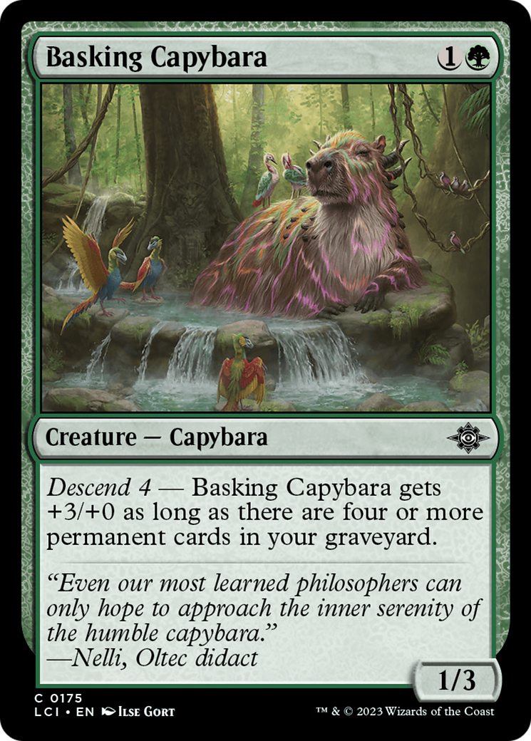 Basking Capybara [The Lost Caverns of Ixalan] | Rook's Games and More