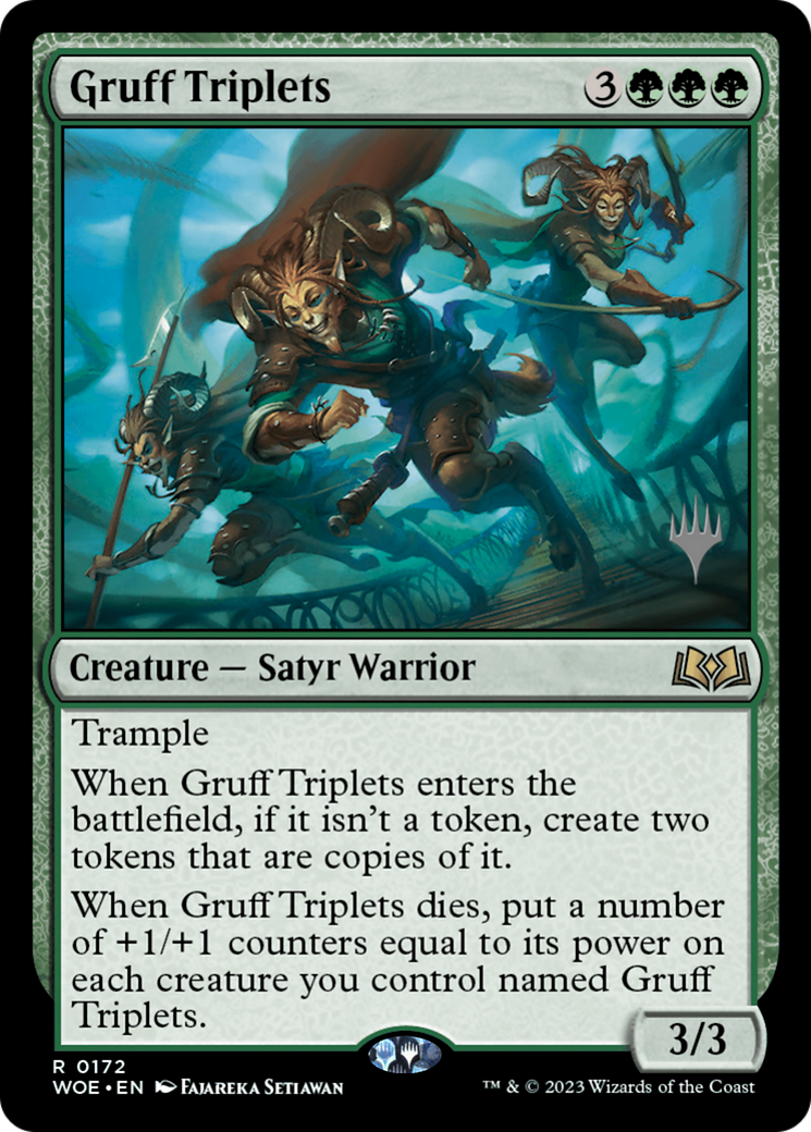 Gruff Triplets (Promo Pack) [Wilds of Eldraine Promos] | Rook's Games and More