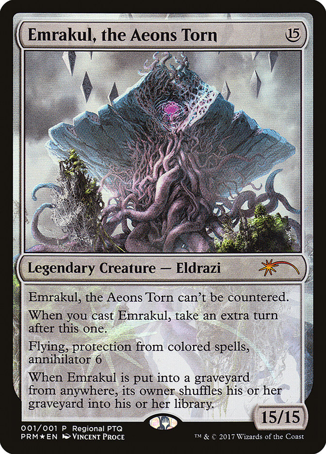 Emrakul, the Aeons Torn (Regional PTQ) [Pro Tour Promos] | Rook's Games and More