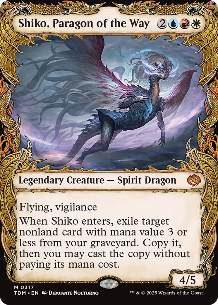 Shiko, Paragon of the Way (Showcase) [Tarkir: Dragonstorm] | Rook's Games and More