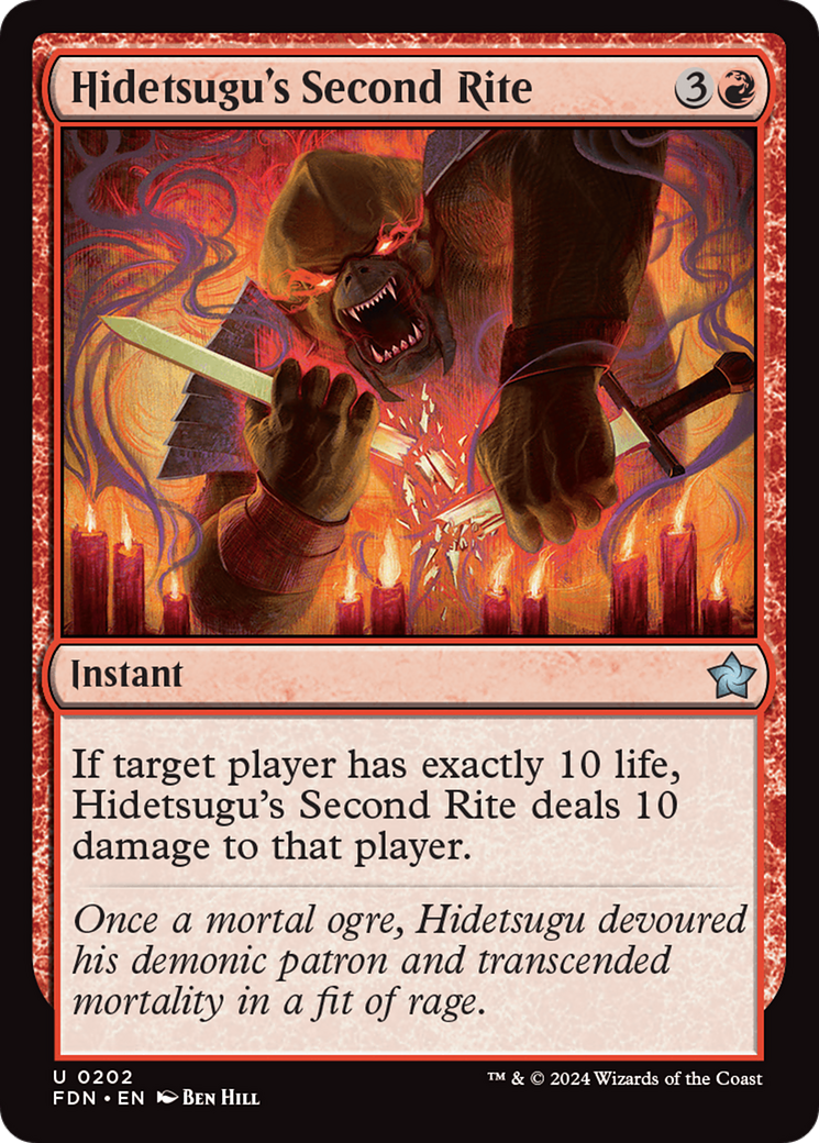 Hidetsugu's Second Rite [Foundations] | Rook's Games and More
