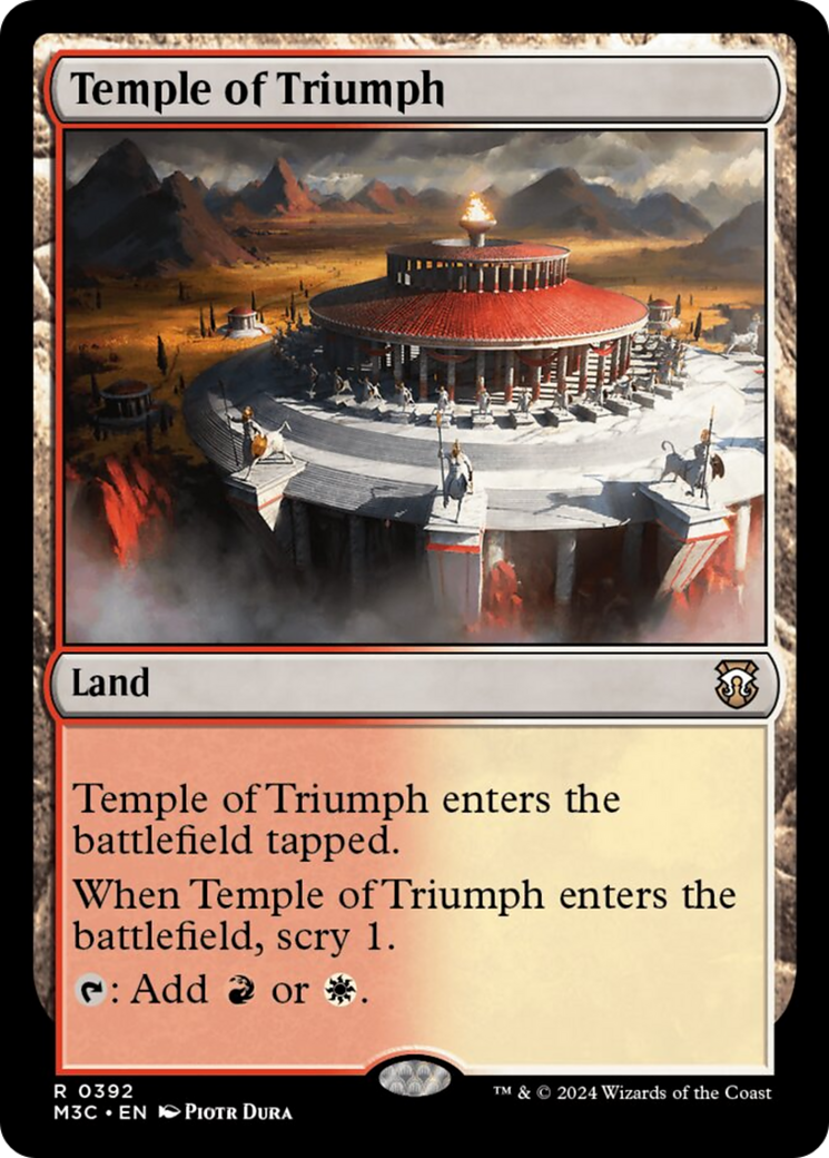 Temple of Triumph (Ripple Foil) [Modern Horizons 3 Commander] | Rook's Games and More