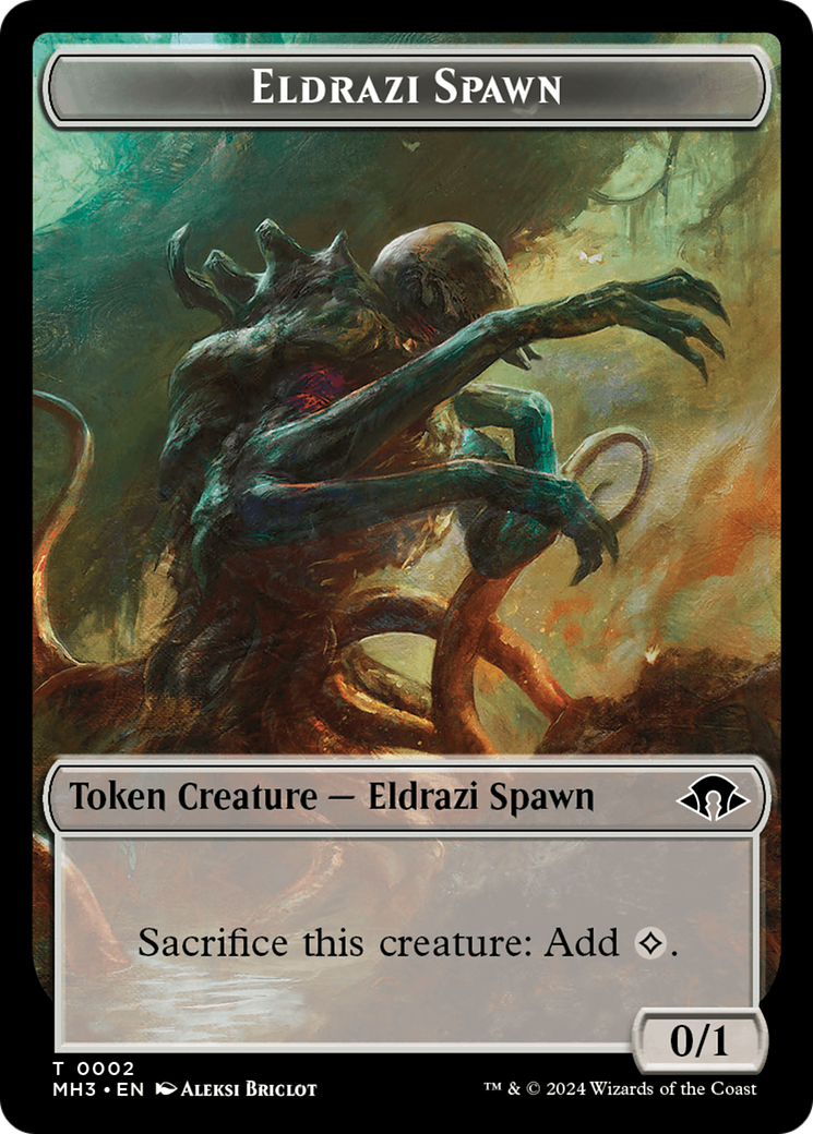 Eldrazi Spawn // Phyrexian Golem Double-Sided Token [Modern Horizons 3 Tokens] | Rook's Games and More