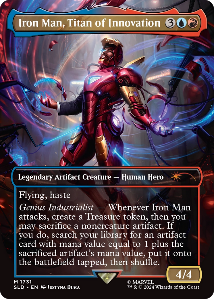 Iron Man, Titan of Innovation (Rainbow Foil) [Secret Lair Drop Series] | Rook's Games and More