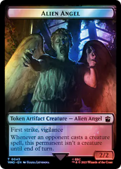 Alien Angel // Treasure (0063) Double-Sided Token (Surge Foil) [Doctor Who Tokens] | Rook's Games and More