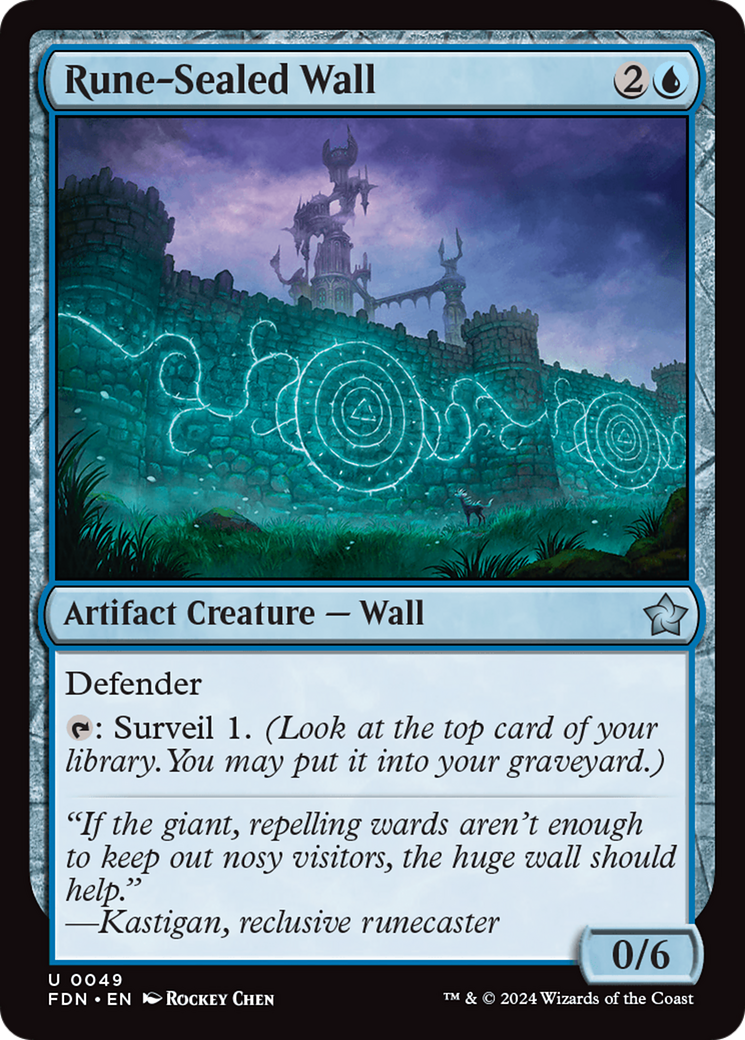 Rune-Sealed Wall [Foundations] | Rook's Games and More