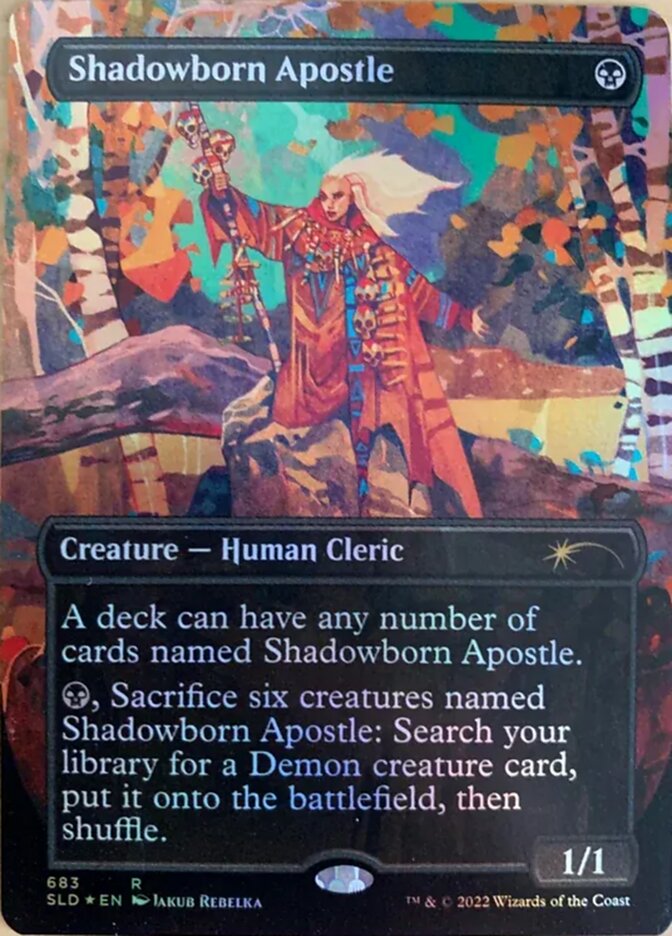 Shadowborn Apostle (Borderless) (683) [Secret Lair Drop Promos] | Rook's Games and More