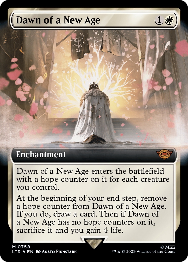 Dawn of a New Age (Extended Art) (Surge Foil) [The Lord of the Rings: Tales of Middle-Earth] | Rook's Games and More