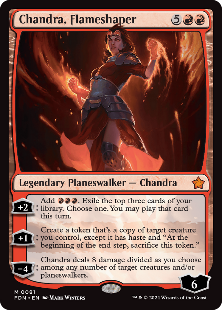 Chandra, Flameshaper [Foundations] | Rook's Games and More