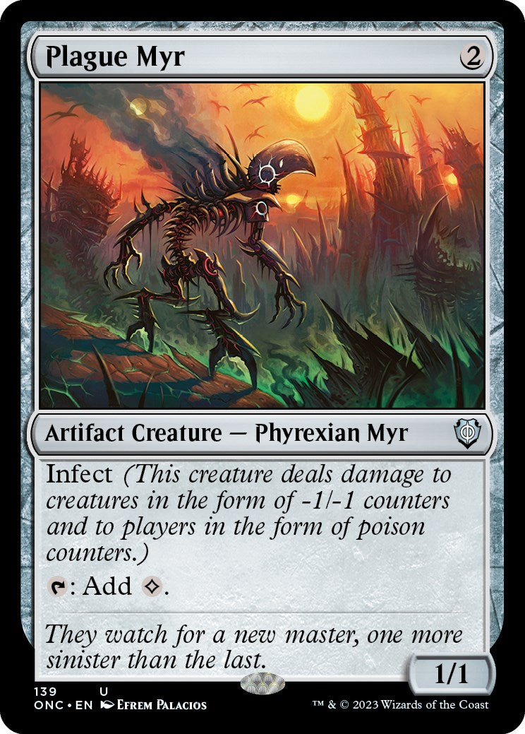 Plague Myr [Phyrexia: All Will Be One Commander] | Rook's Games and More