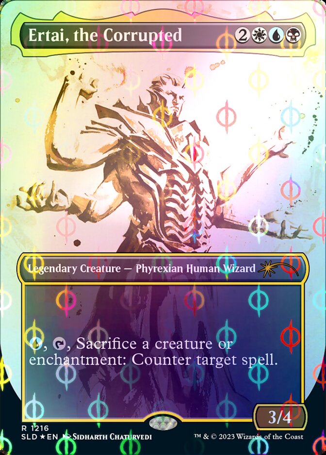 Ertai, the Corrupted (Borderless Ichor Step-and-Compleat Foil) [Secret Lair Drop Series] | Rook's Games and More