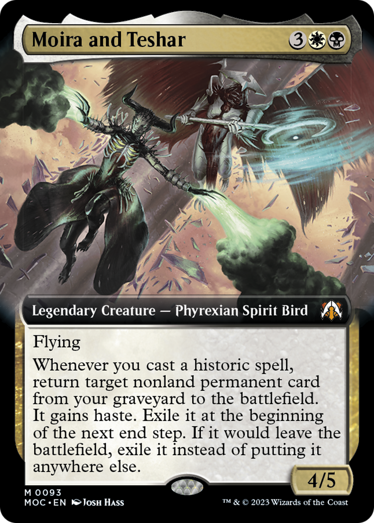 Moira and Teshar (Extended Art) [March of the Machine Commander] | Rook's Games and More