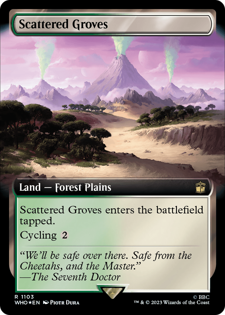 Scattered Groves (Extended Art) (Surge Foil) [Doctor Who] | Rook's Games and More