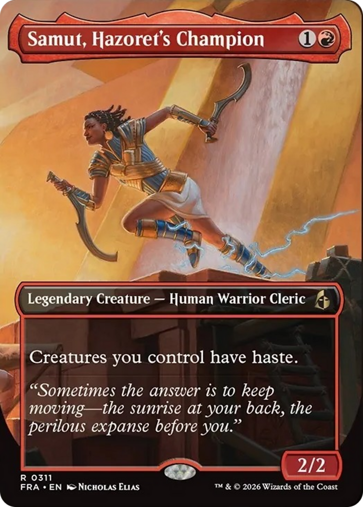 Samut, Hazoret's Champion (Borderless) [Reality Fracture] | Rook's Games and More