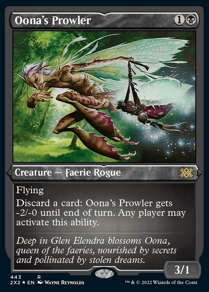 Oona's Prowler (Foil Etched) [Double Masters 2022] | Rook's Games and More