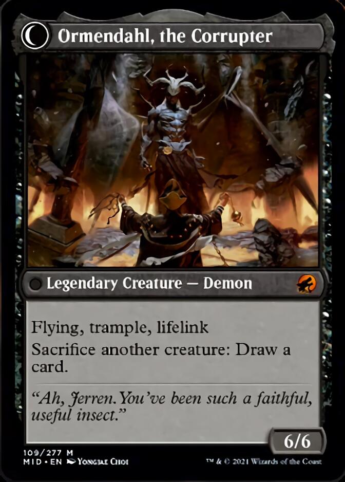 Jerren, Corrupted Bishop // Ormendahl, the Corrupted [Innistrad: Midnight Hunt] | Rook's Games and More
