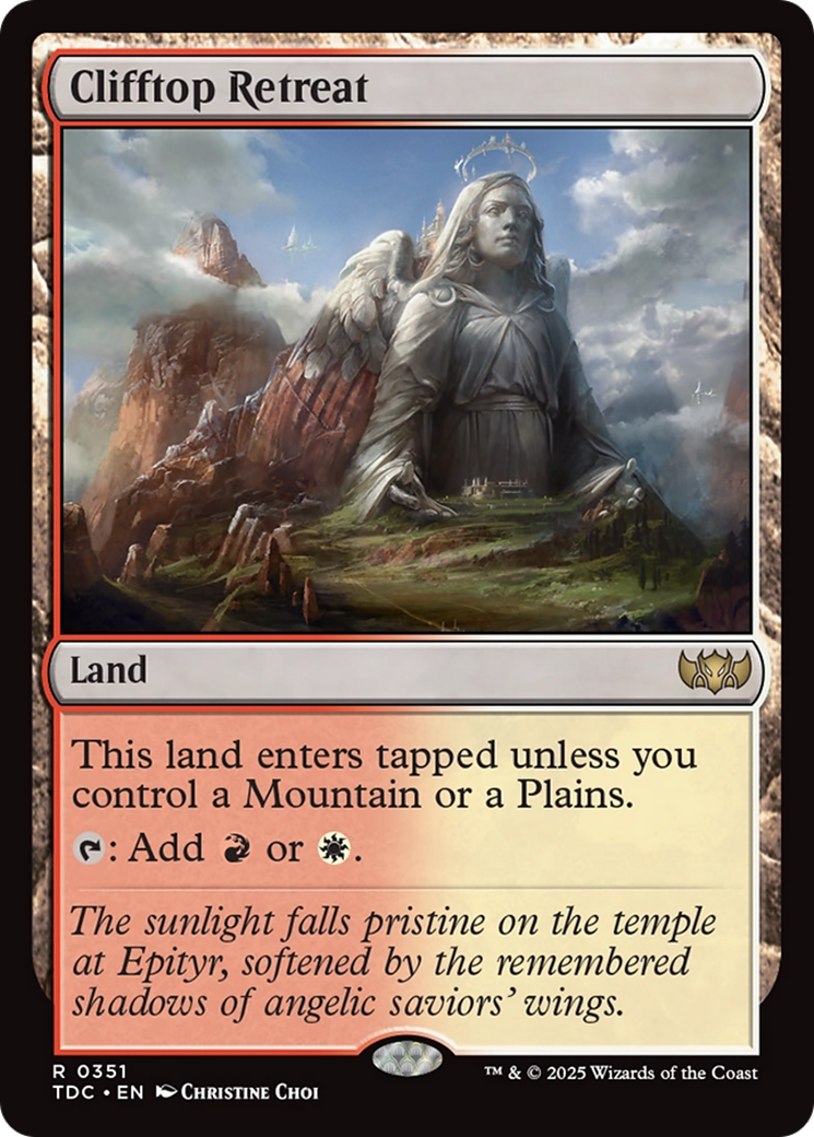 Clifftop Retreat [Tarkir: Dragonstorm Commander] | Rook's Games and More