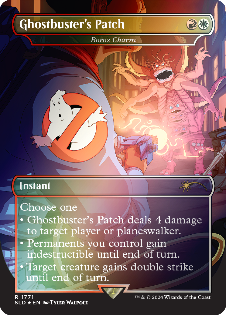 Ghostbuster's Patch - Boros Charm (Rainbow Foil) [Secret Lair Drop Series] | Rook's Games and More