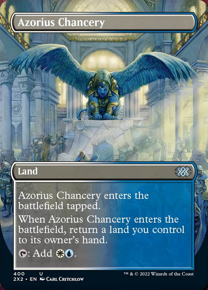 Azorius Chancery (Borderless Alternate Art) [Double Masters 2022] | Rook's Games and More
