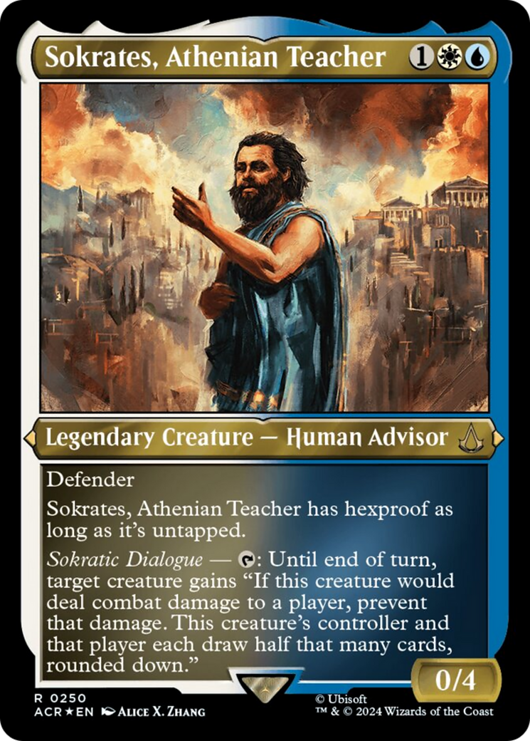 Sokrates, Athenian Teacher (Foil Etched) [Assassin's Creed] | Rook's Games and More