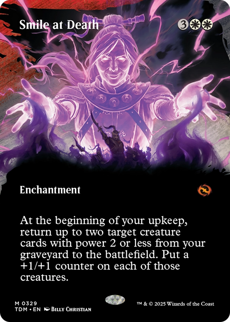 Smile at Death (Borderless) [Tarkir: Dragonstorm] | Rook's Games and More
