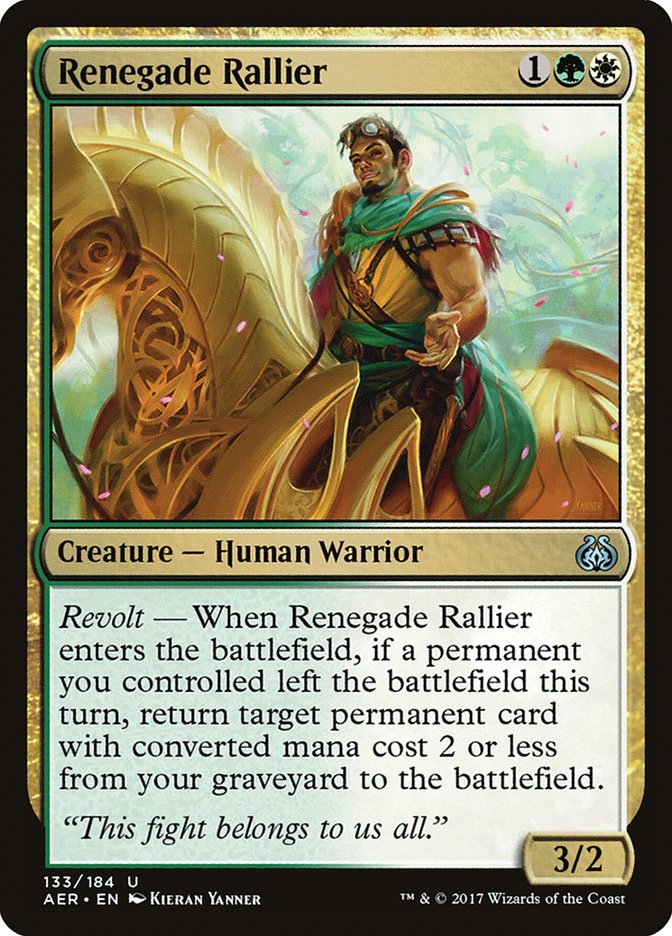 Renegade Rallier [Aether Revolt] | Rook's Games and More